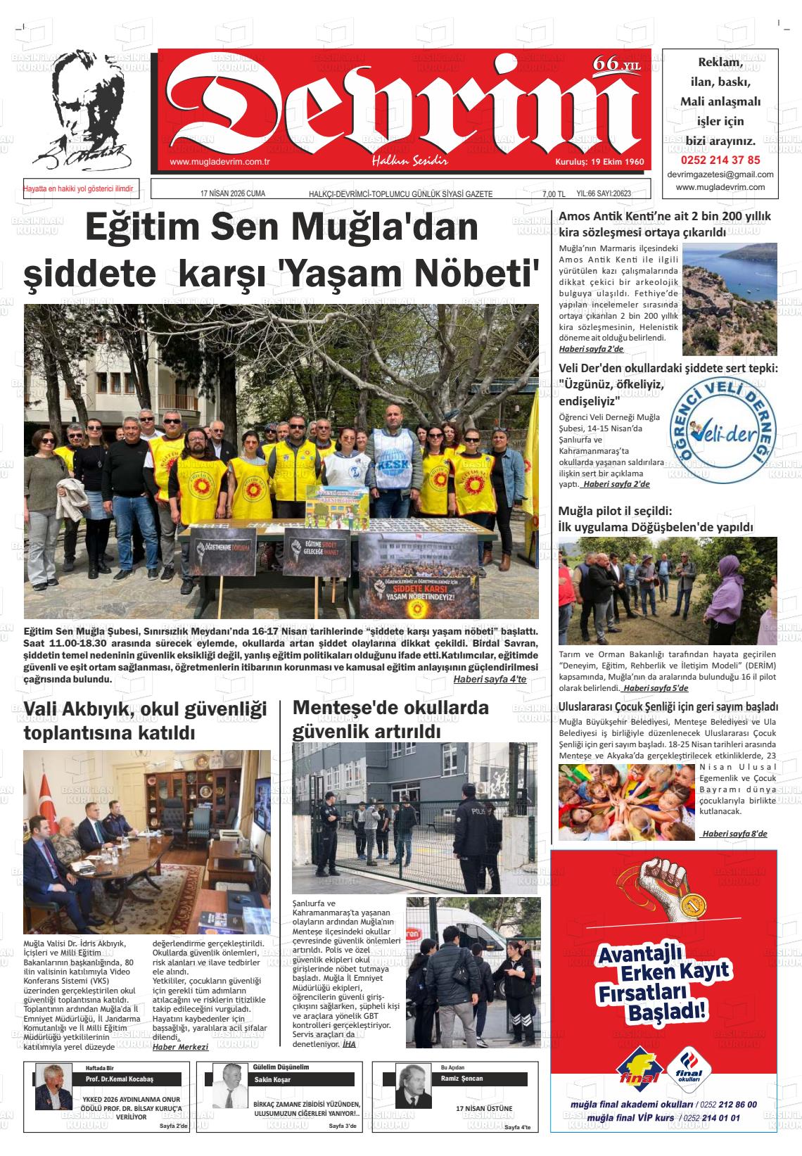 Tekirdag Devrim 17.04.2026