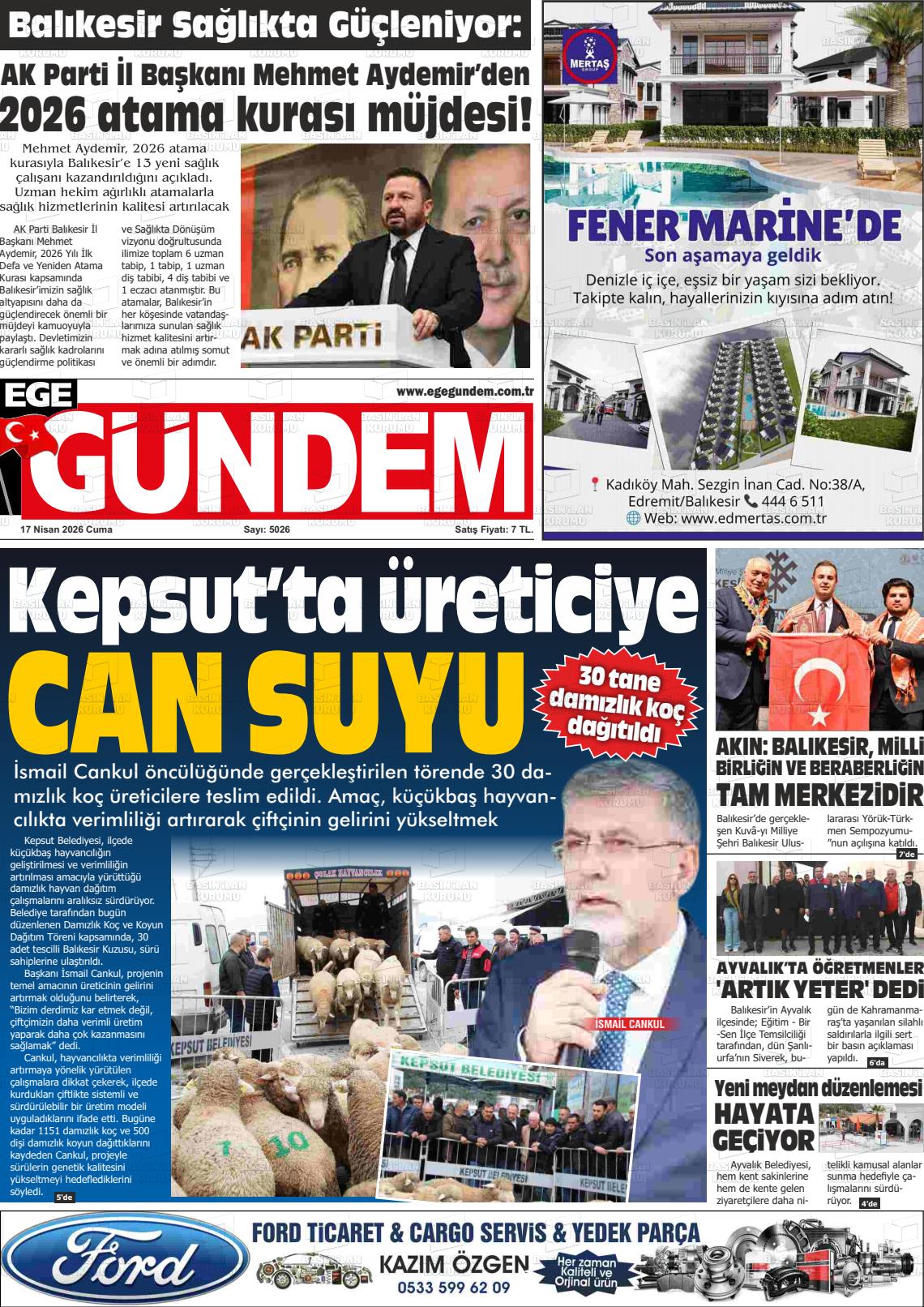 Balikesir Egegundem 17.04.2026