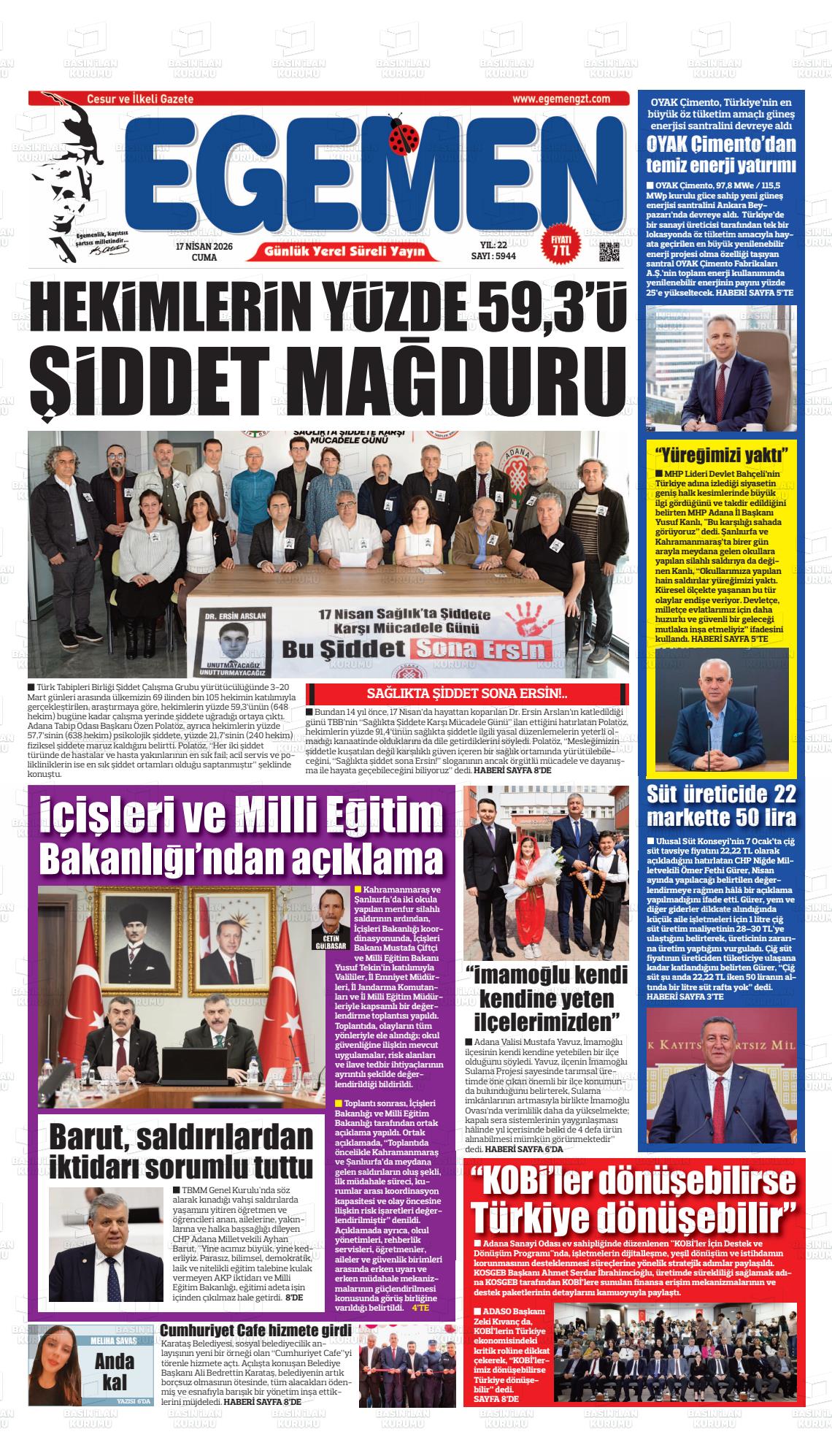 Adana Egemen 17.04.2026