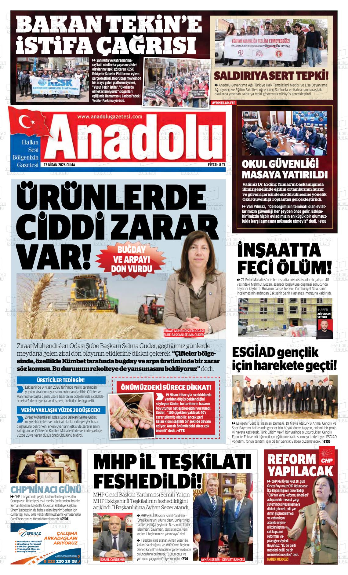 Eskisehir Anadolu 17.04.2026