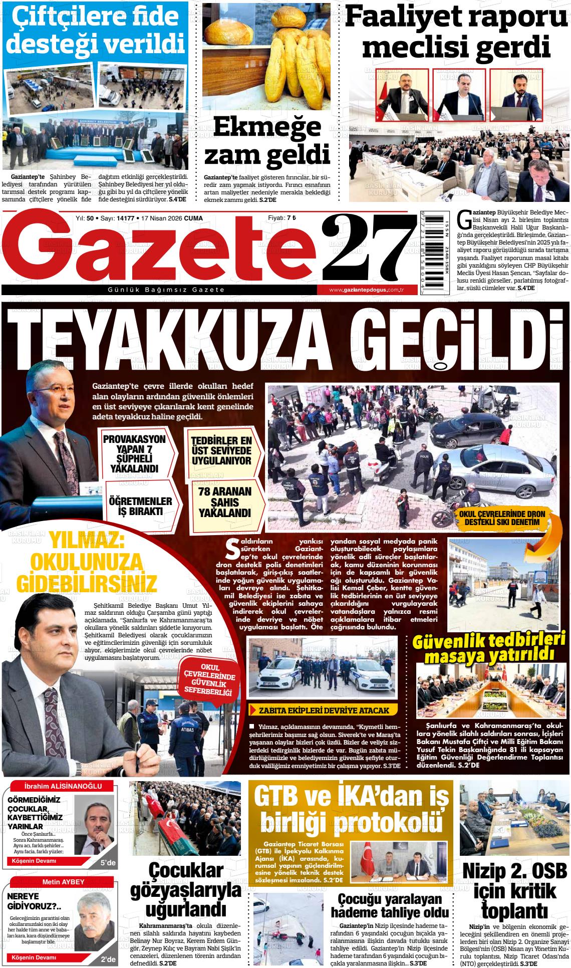 Gaziantep Dogus 17.04.2026