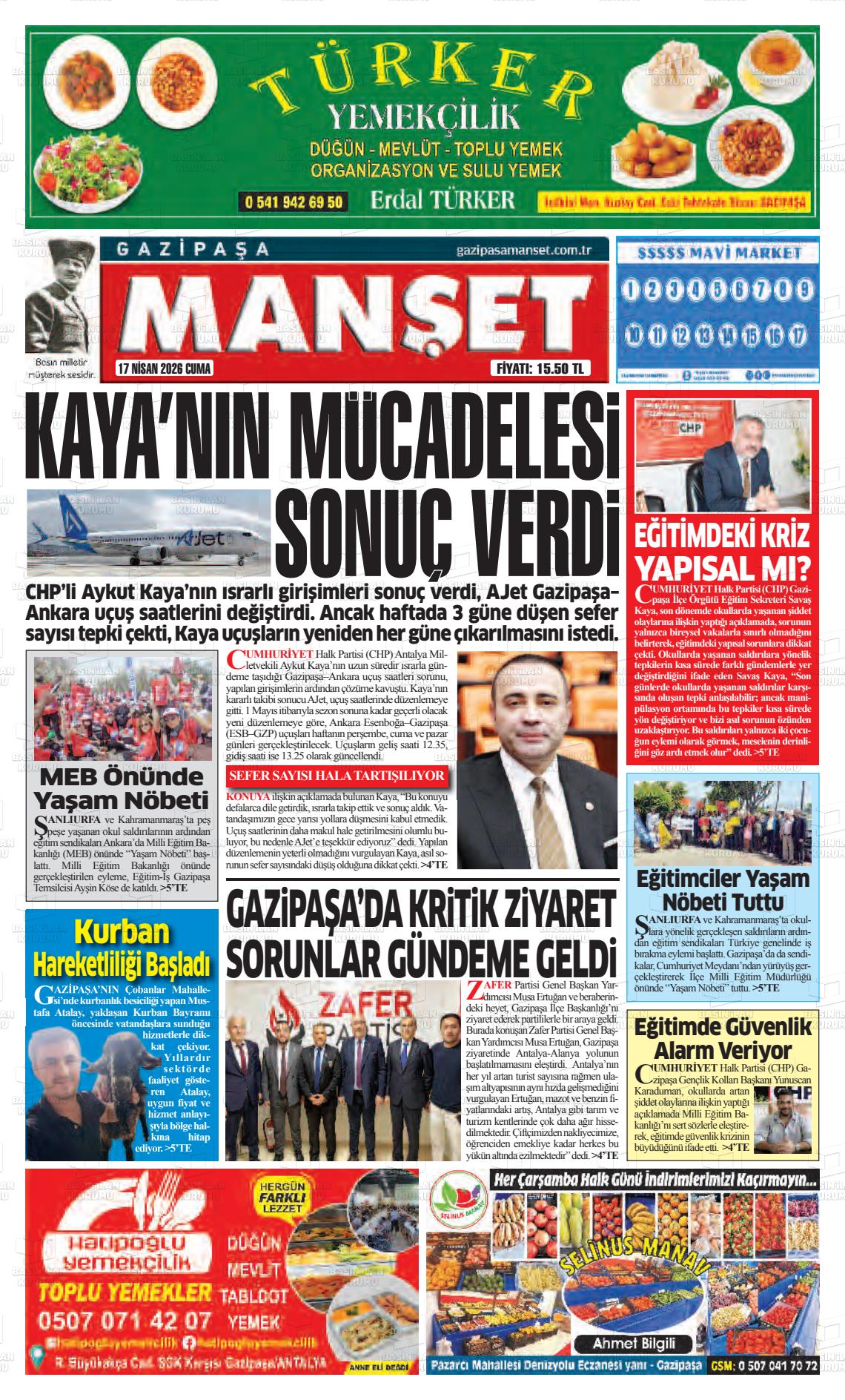 Antalya Gazipasamanset 17.04.2026