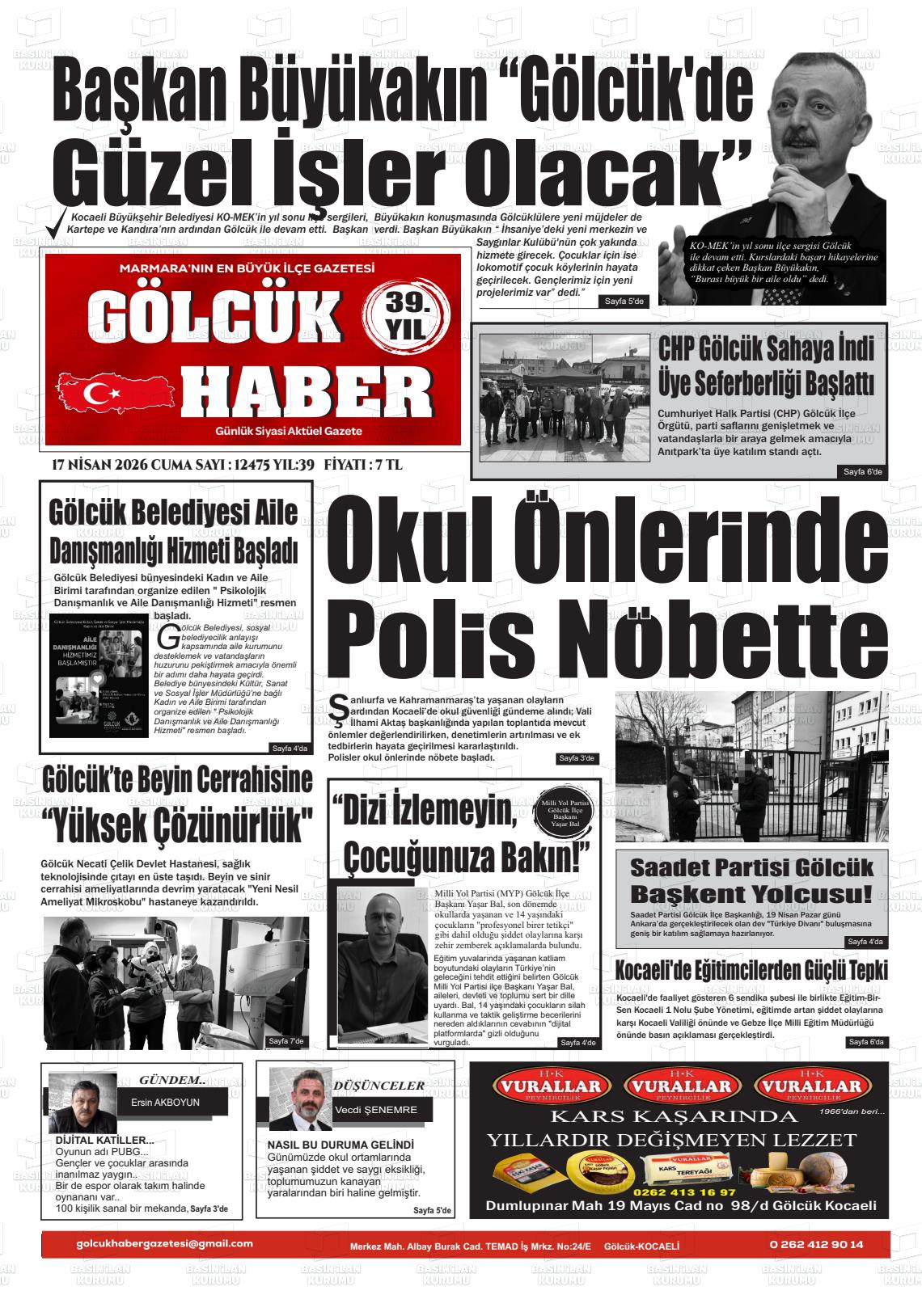 Kocaeli Golcukhaber 17.04.2026