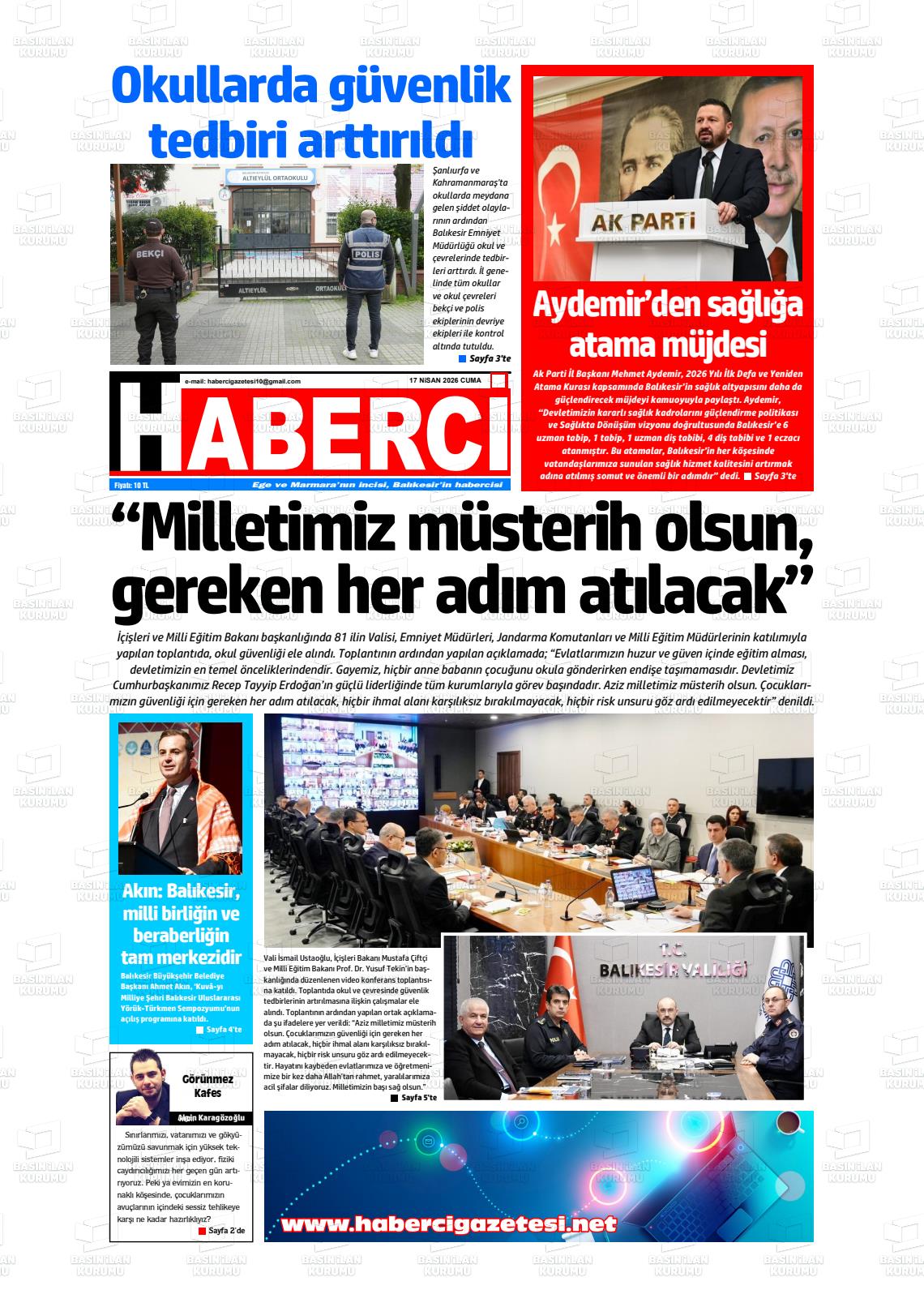 Mersin Haberci 17.04.2026