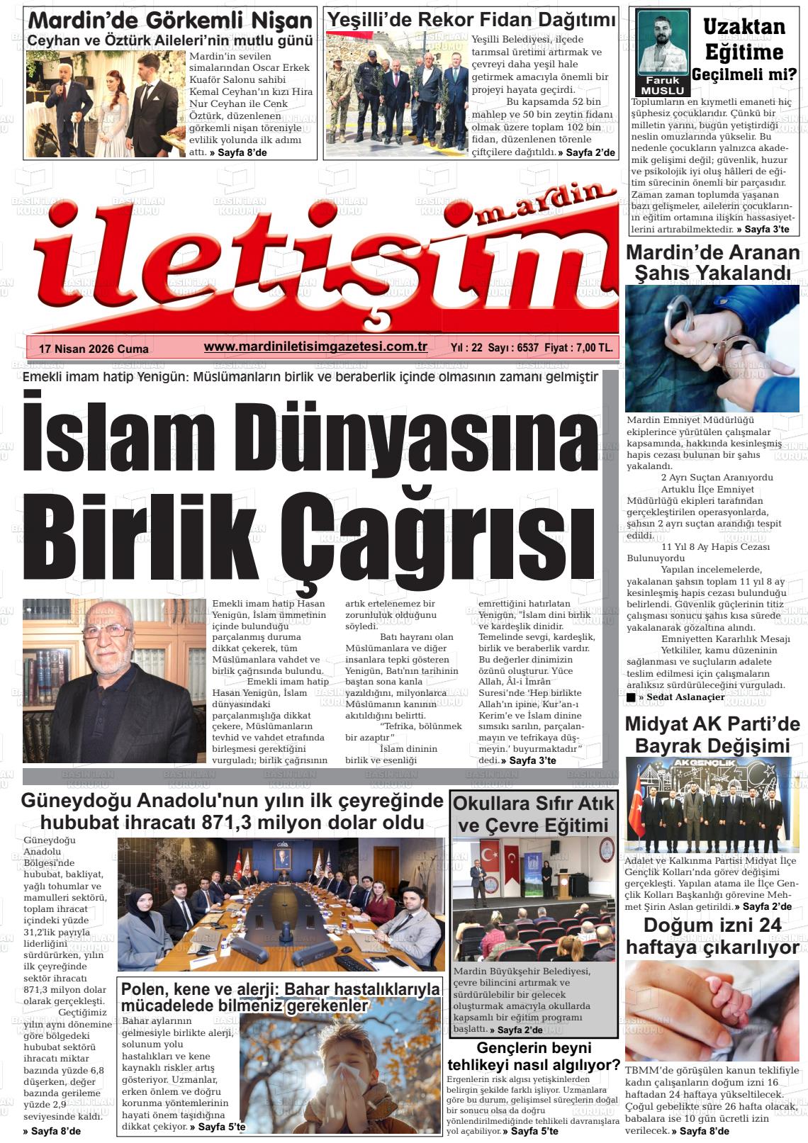 Mardin Iletisim 17.04.2026