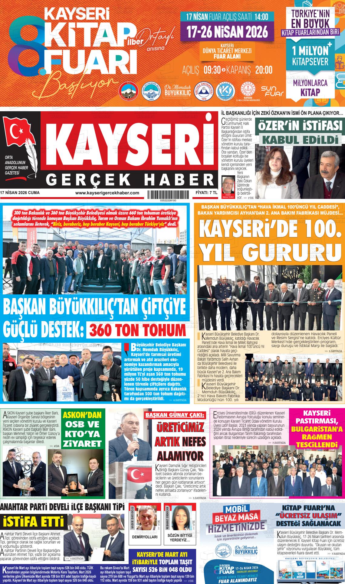 Kayseri Starhaber 17.04.2026
