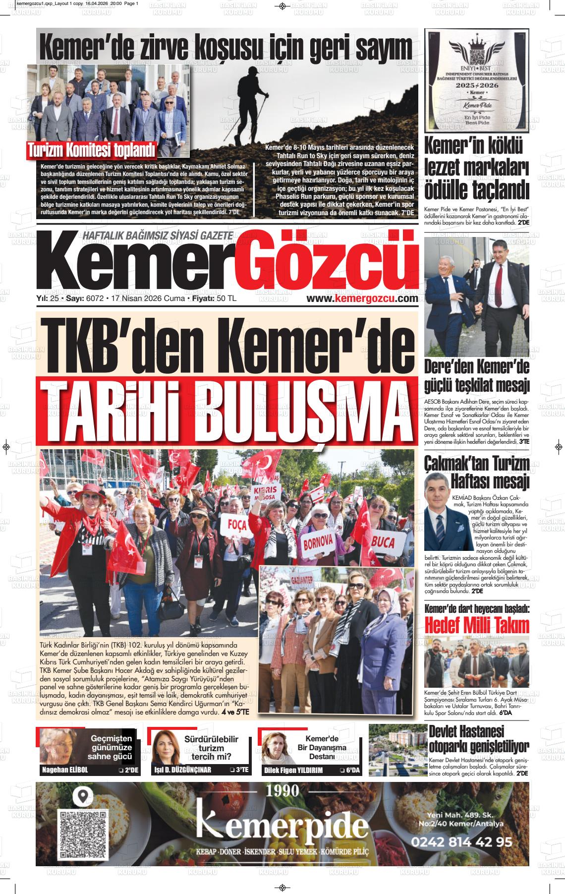 Antalya Kemergozcu 17.04.2026