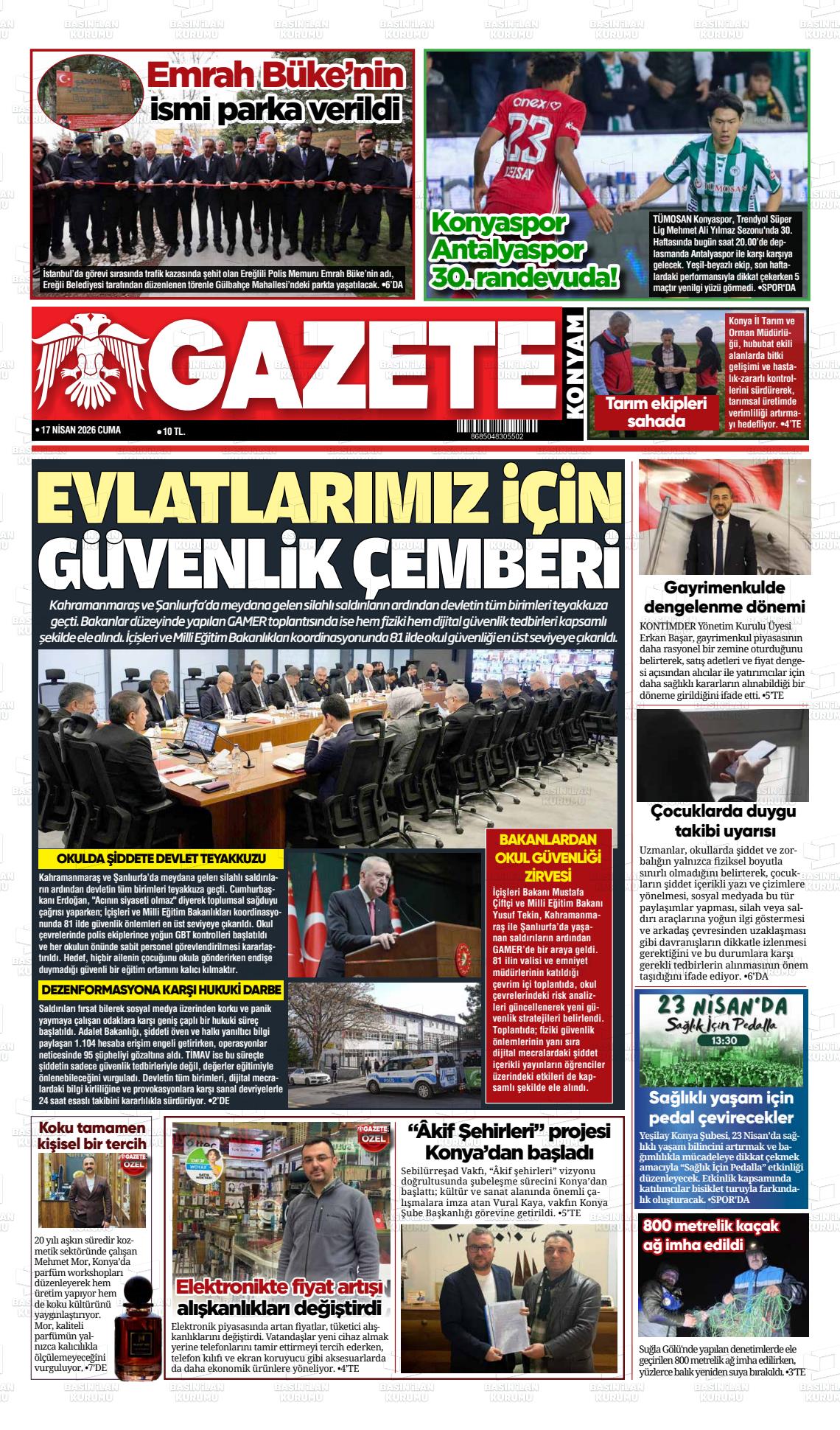 Konya Yenigun 17.04.2026