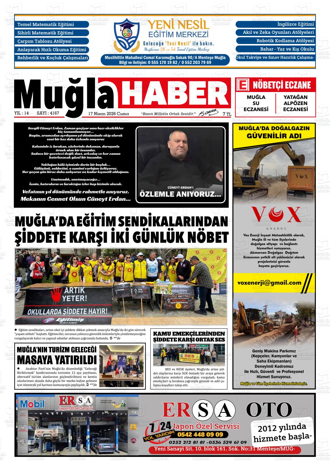 Mugla Haber 17.04.2026