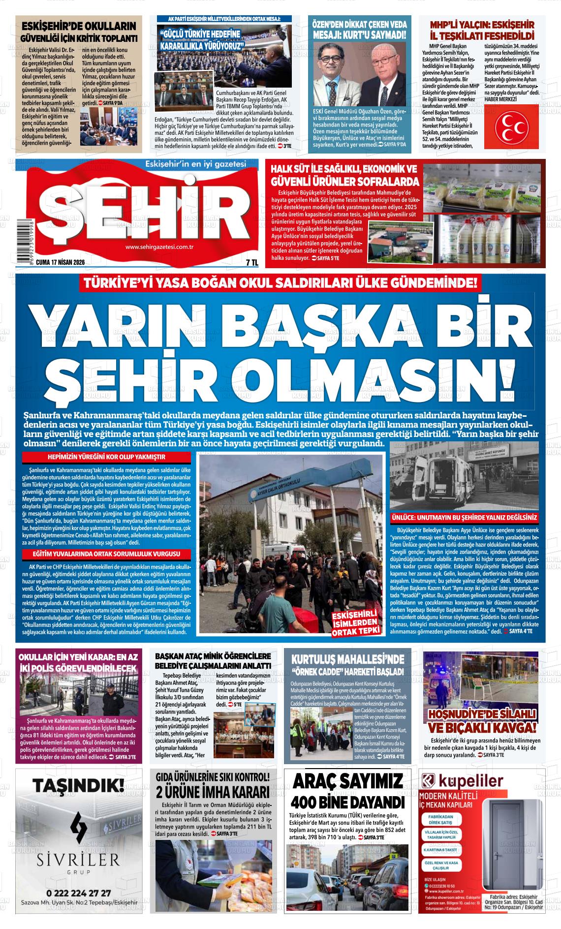 Eskisehir Sehir 17.04.2026