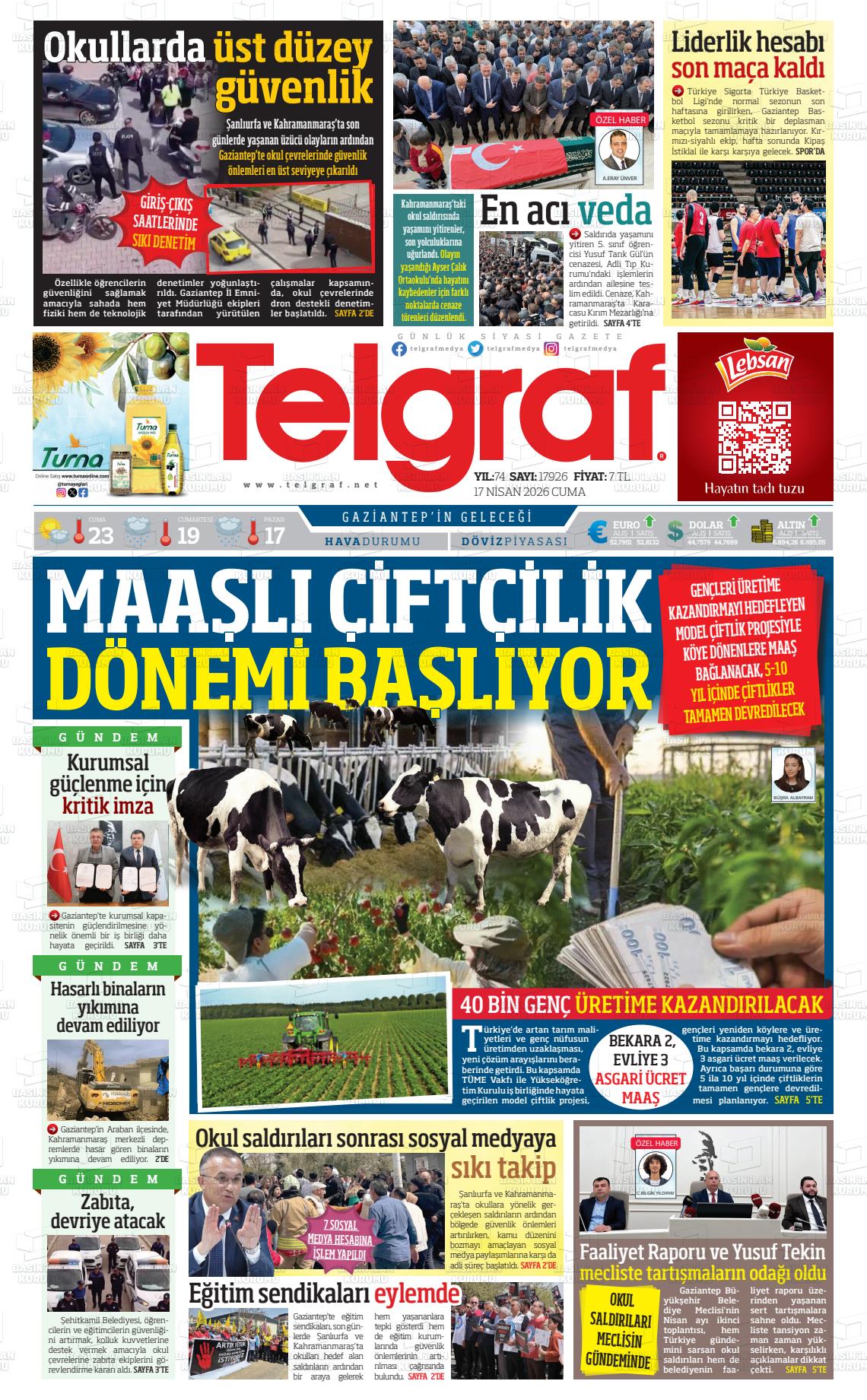 Gaziantep Telgraf 17.04.2026