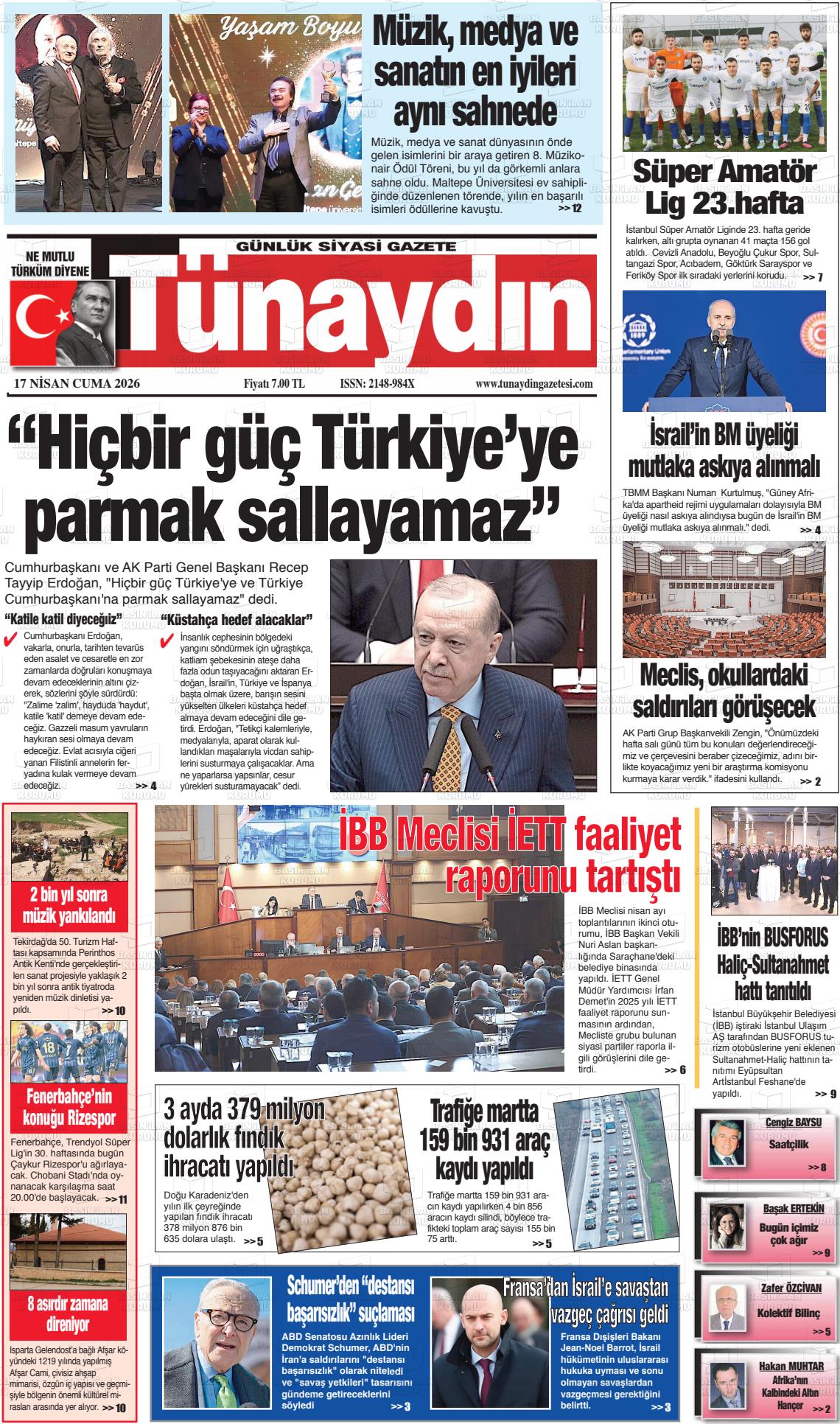 Istanbul Tunaydin 17.04.2026