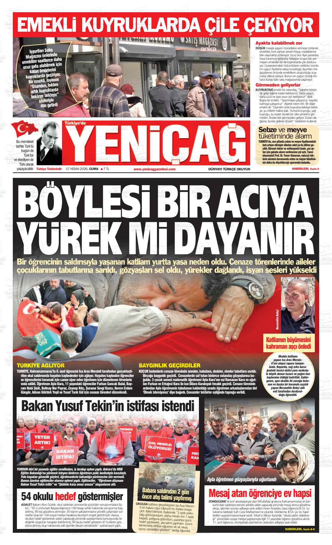 Istanbul Turkiyedeyenicag 17.04.2026