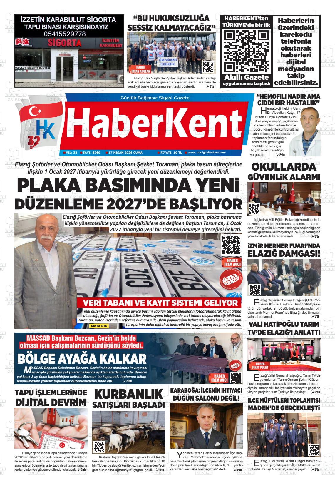 Elazig Yenicag 17.04.2026