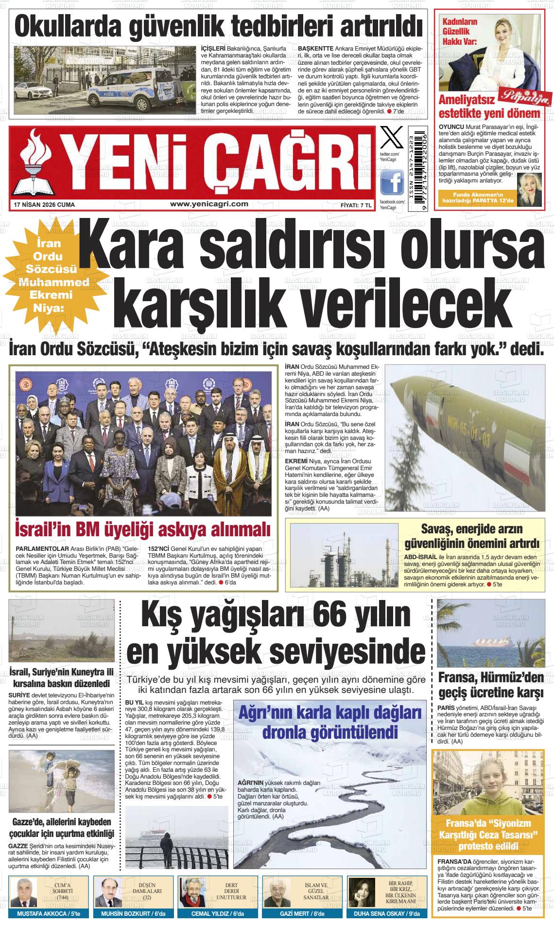 Istanbul Yenicagri 17.04.2026