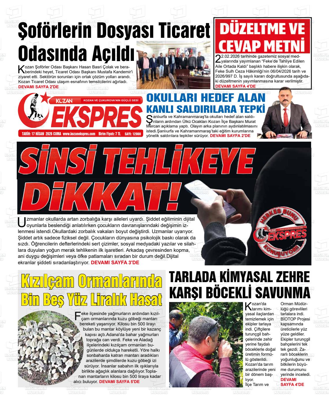 Adana Yenihursoz 17.04.2026