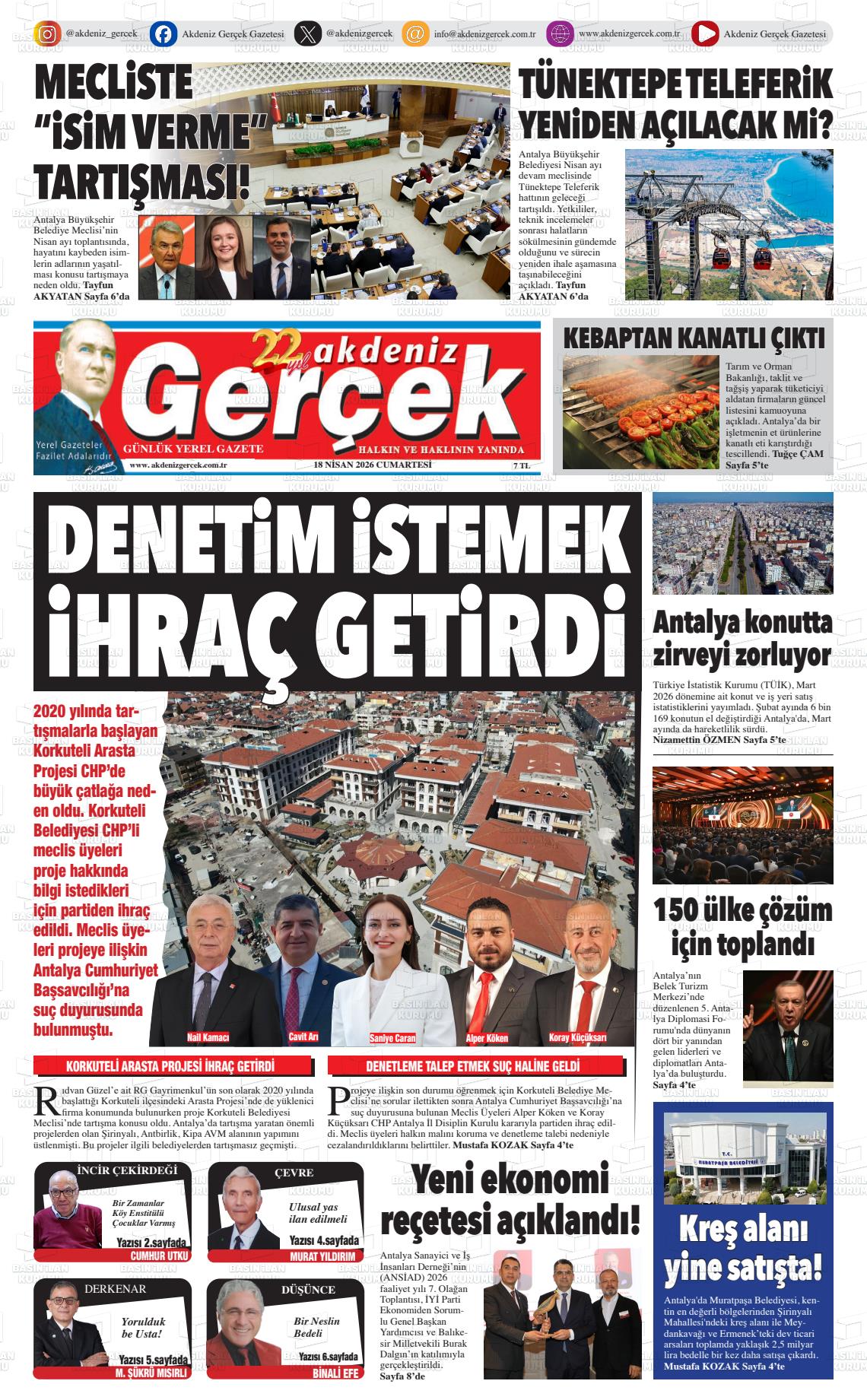 Antalya Akdenizgercek 18.04.2026