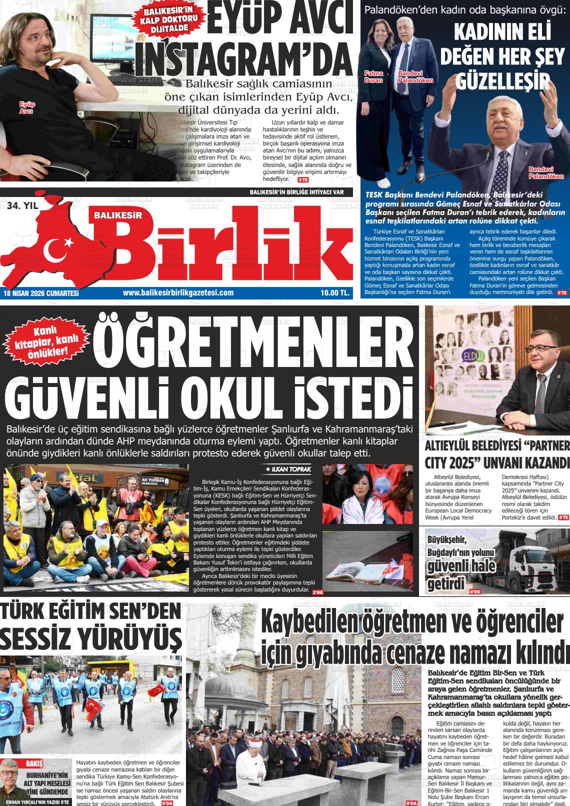 Balikesir Birlik 18.04.2026