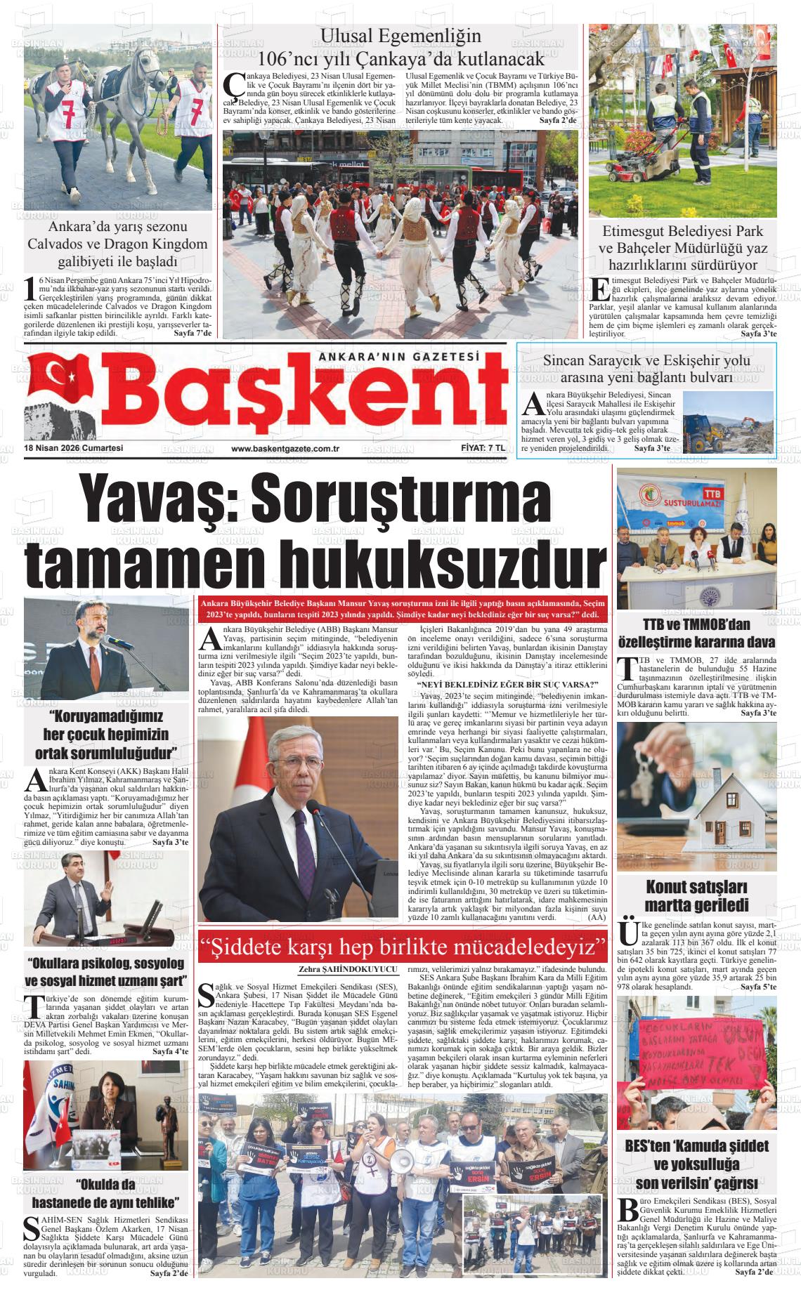Ankara Baskent 18.04.2026