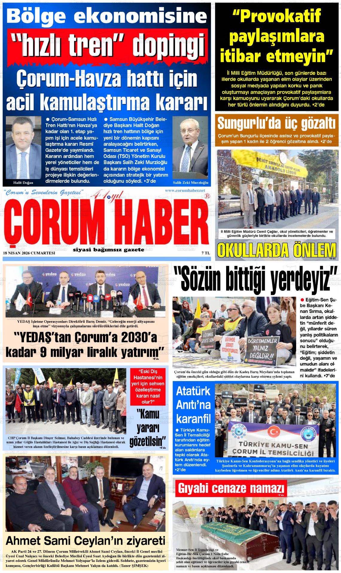 Corum Haber 18.04.2026
