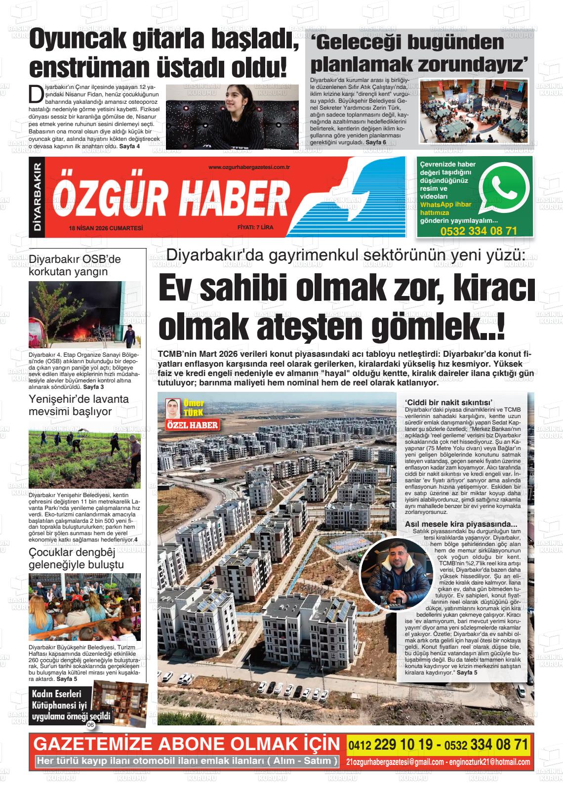 Diyarbakir Ozgurhaber 18.04.2026