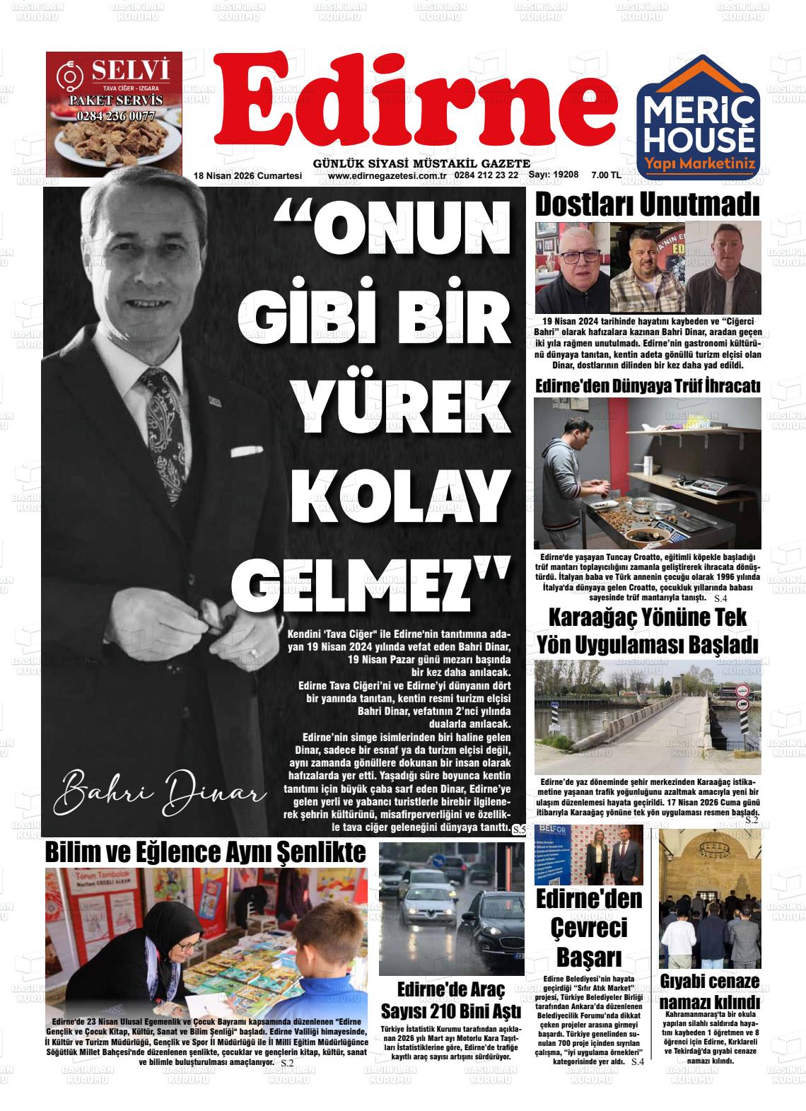 Edirne 18.04.2026