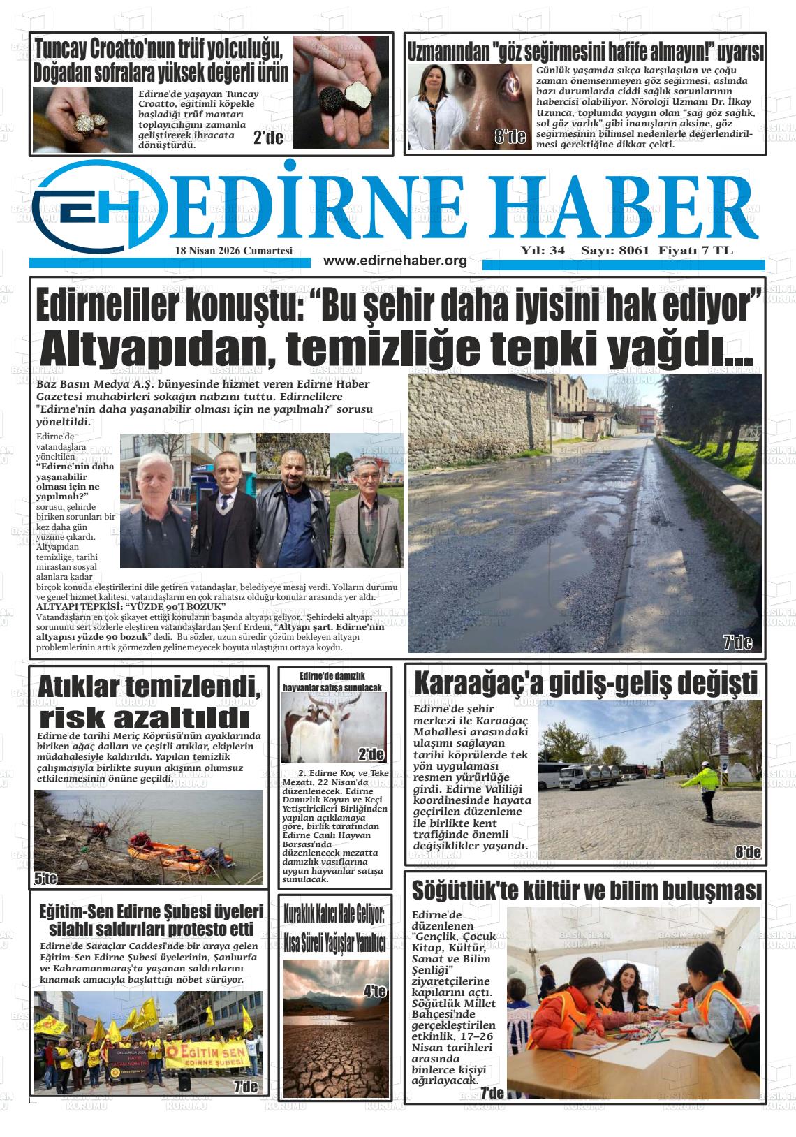 Edirne Haber 18.04.2026