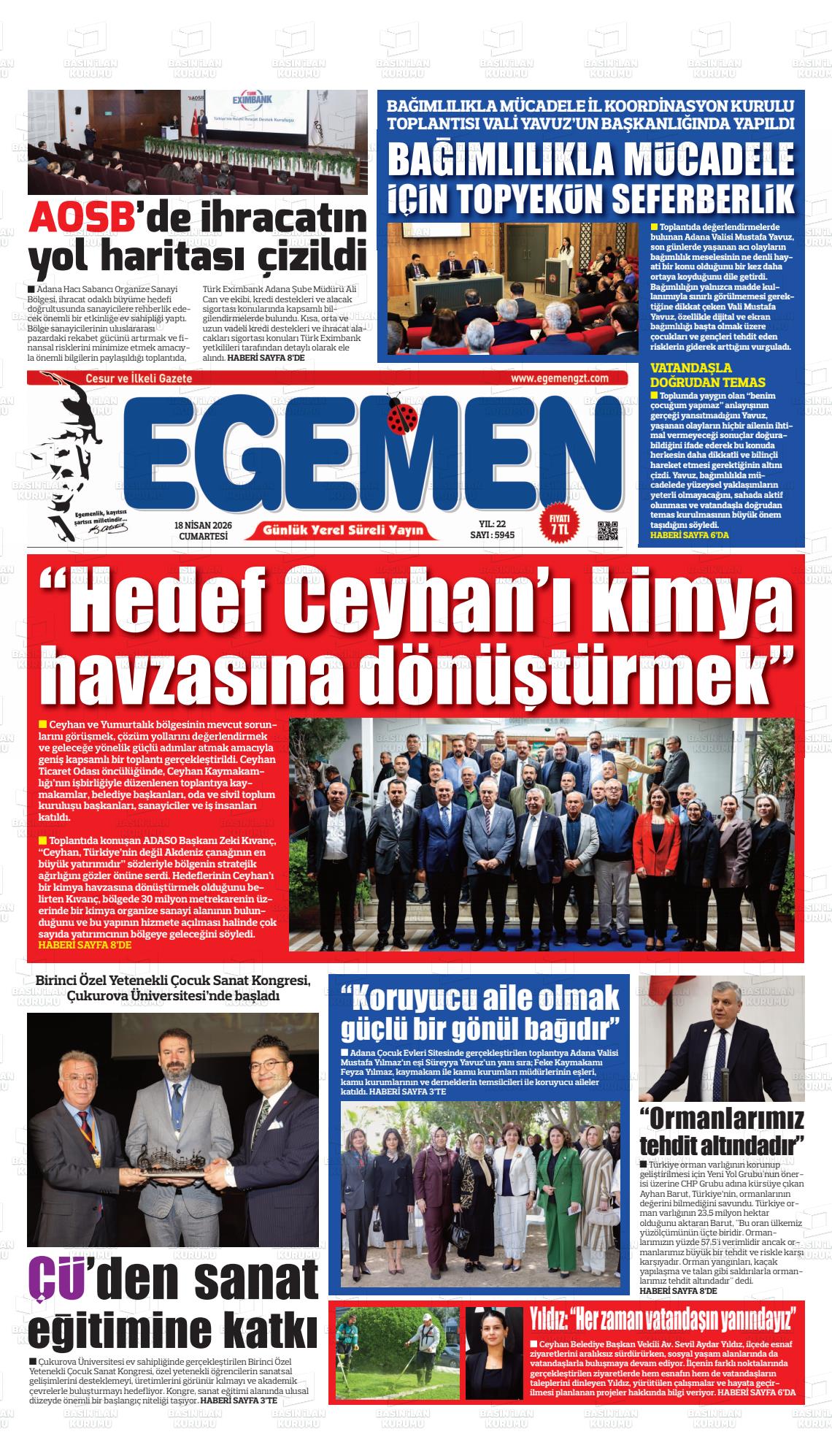 Adana Egemen 18.04.2026