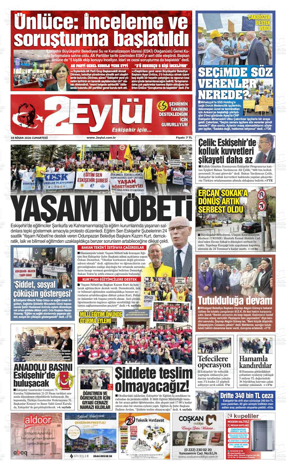 Eskisehir 2 Eylul 18.04.2026