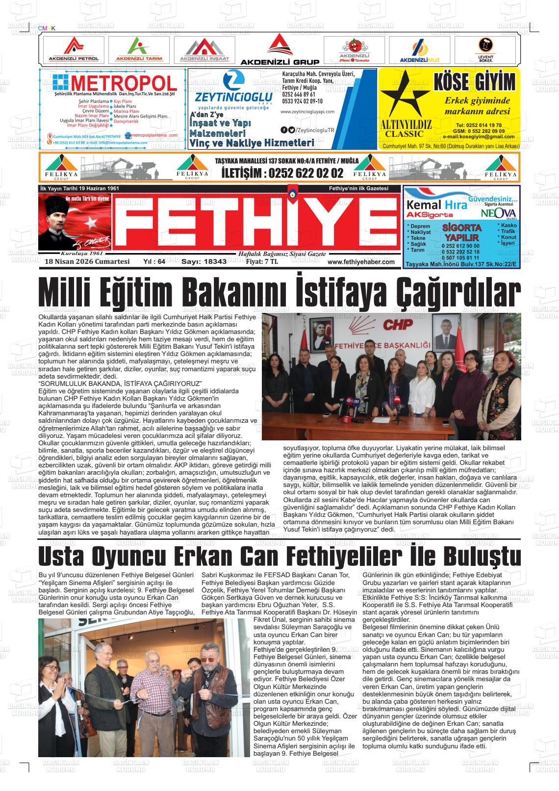 Mugla Fethiye 18.04.2026