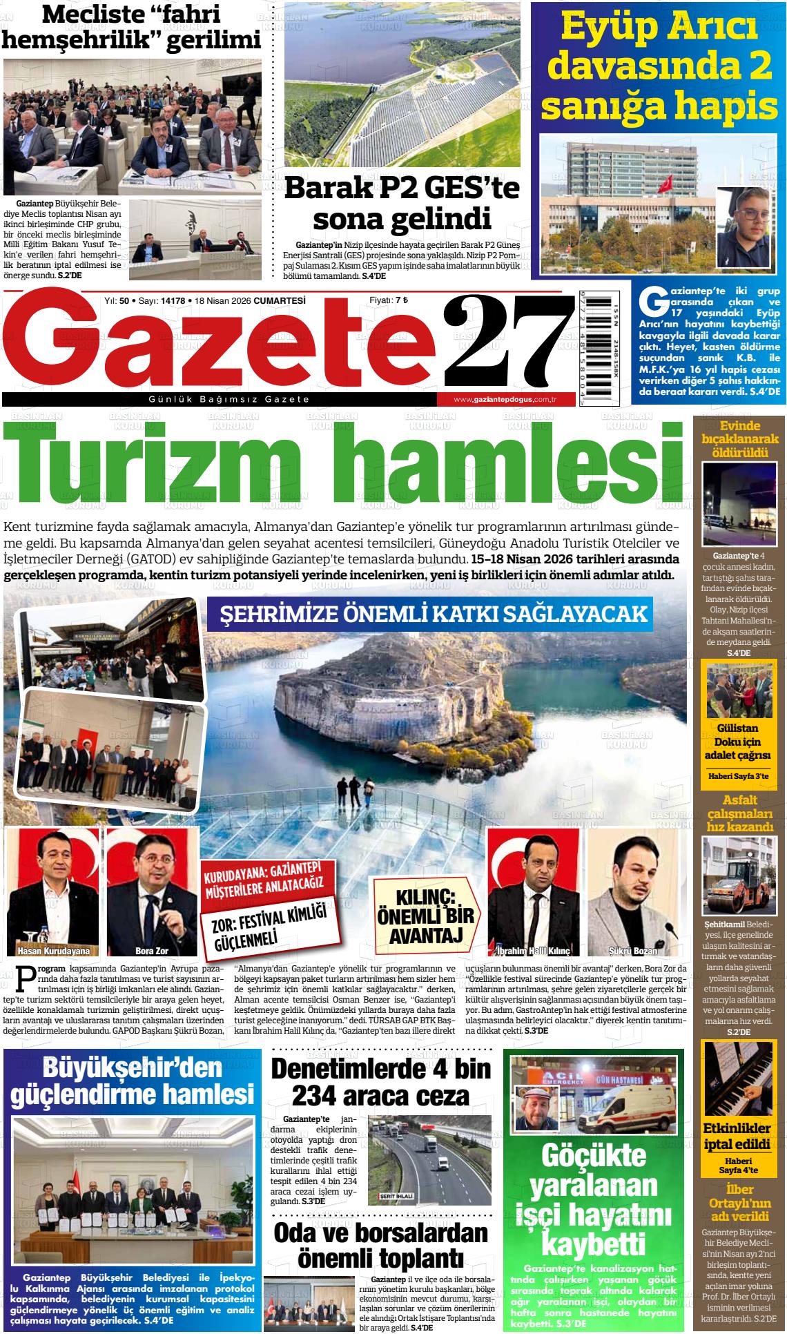 Gaziantep Dogus 18.04.2026