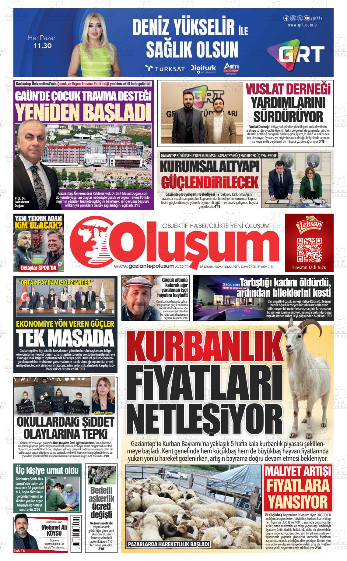Gaziantep Olusum 18.04.2026