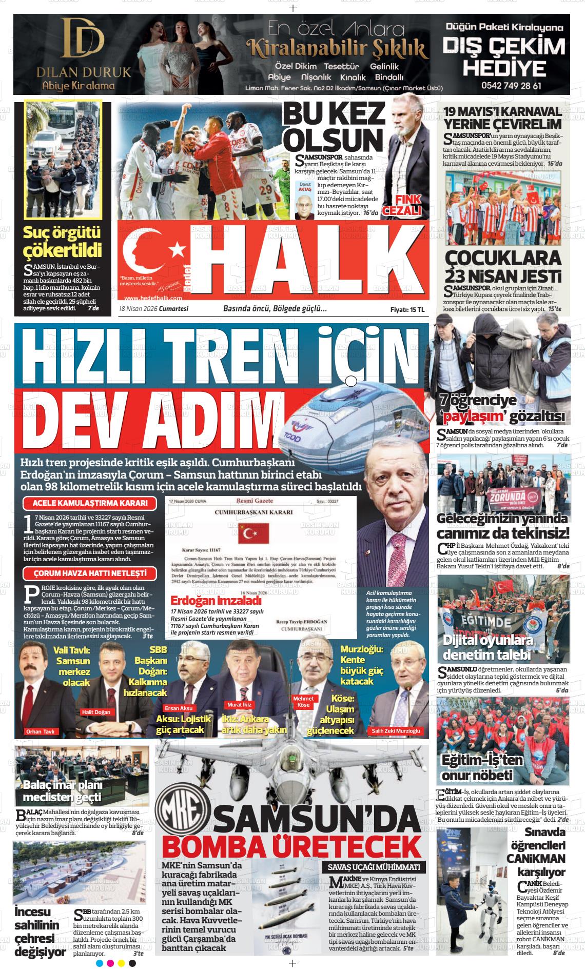 Samsun Hedefhalk 18.04.2026