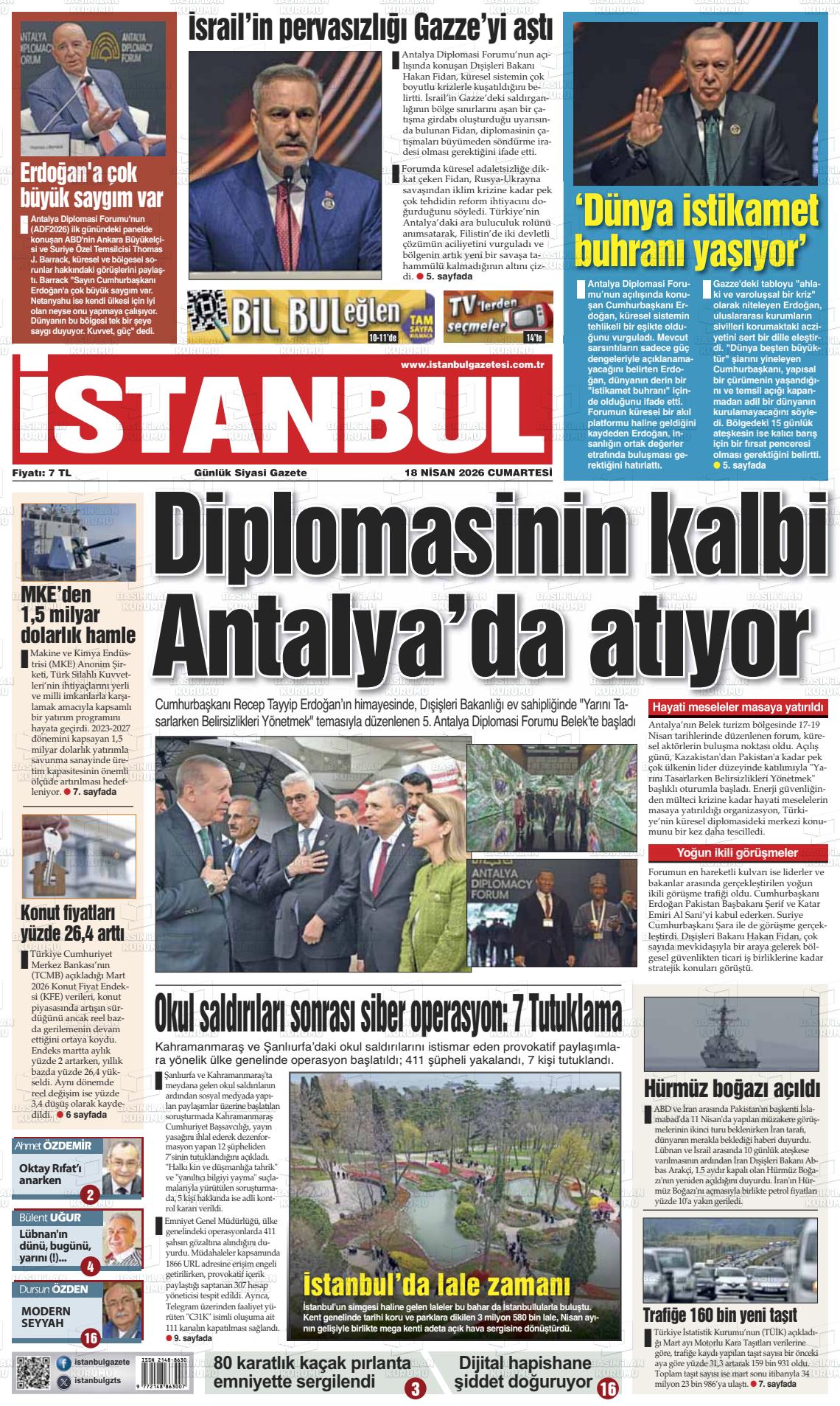 Istanbul 18.04.2026