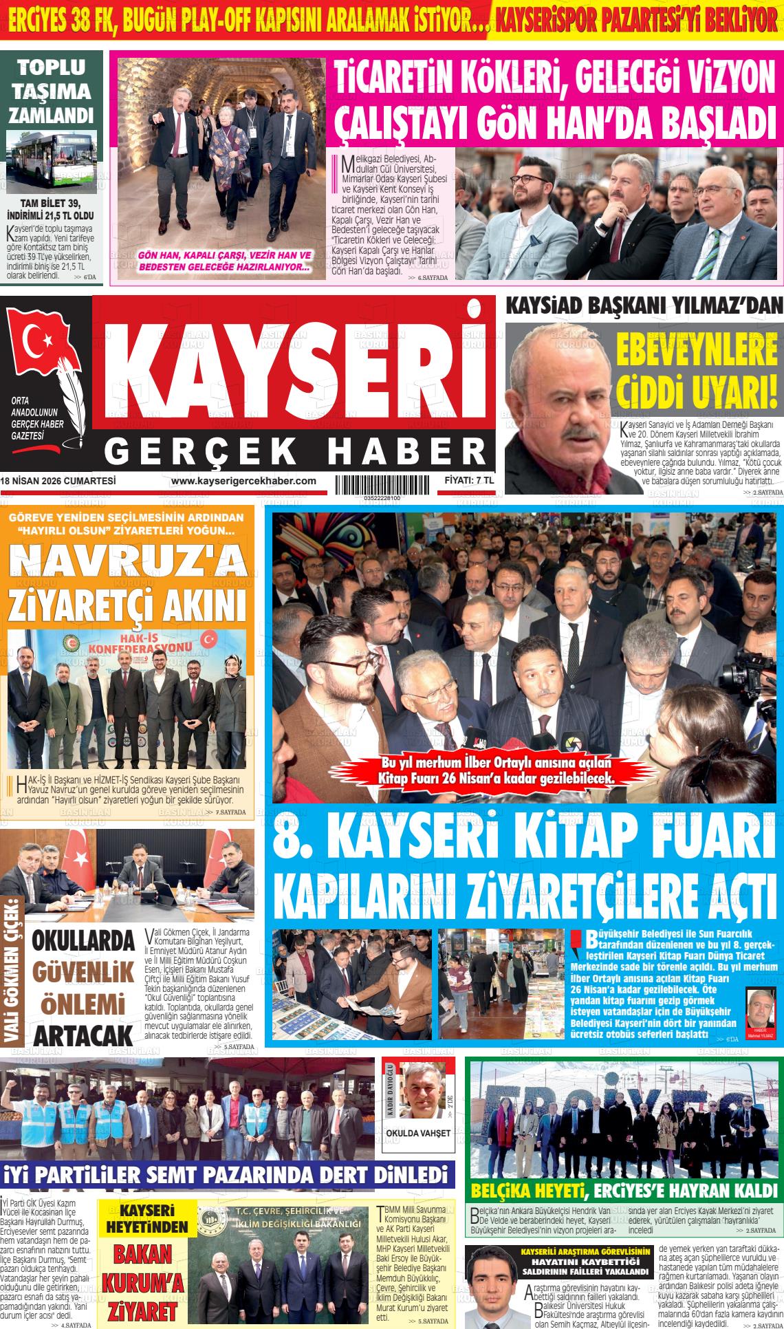 Kayseri Starhaber 18.04.2026