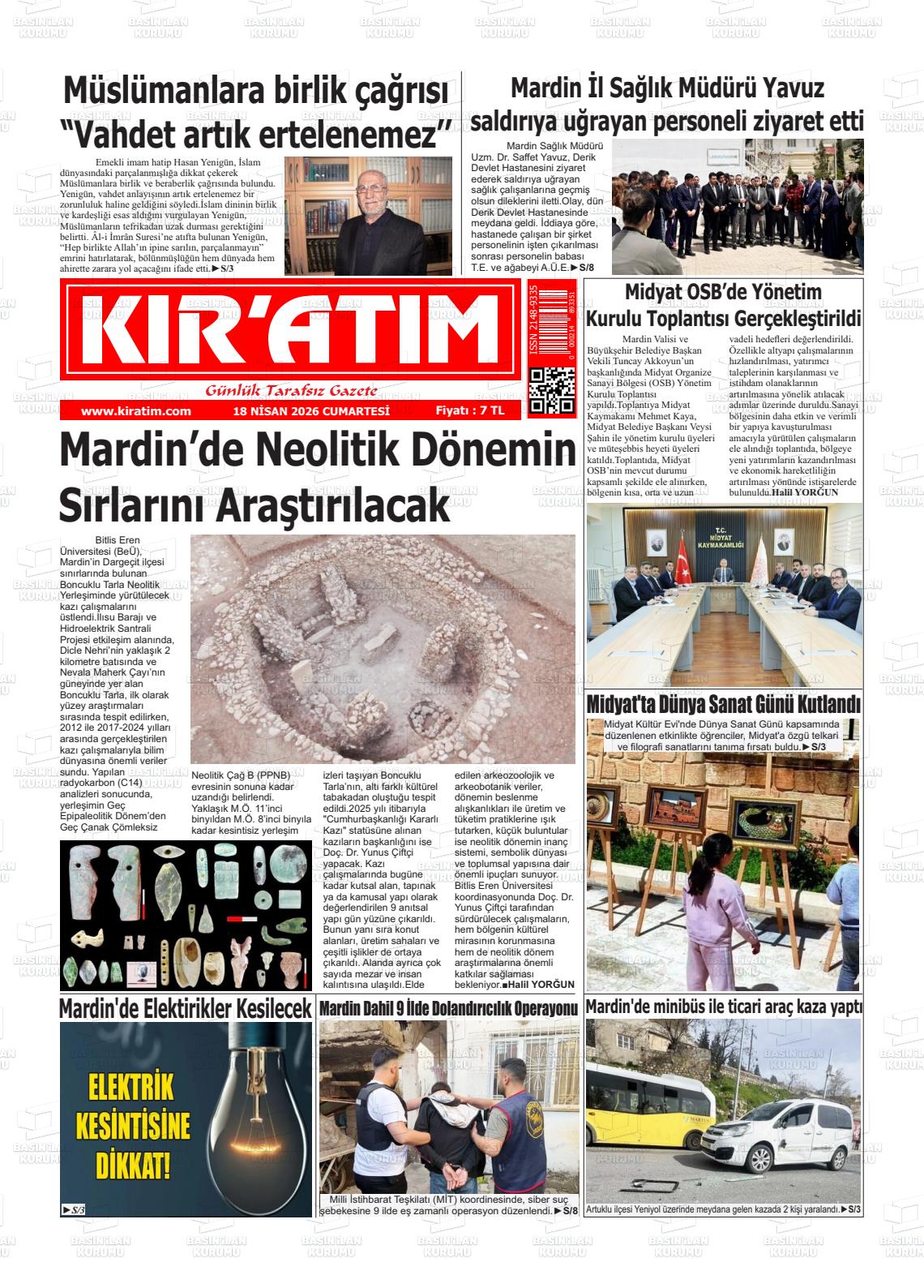 Mardin Kiratim 18.04.2026