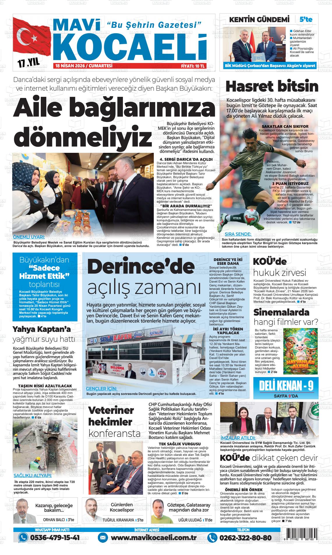 Kocaeli Mavi 18.04.2026