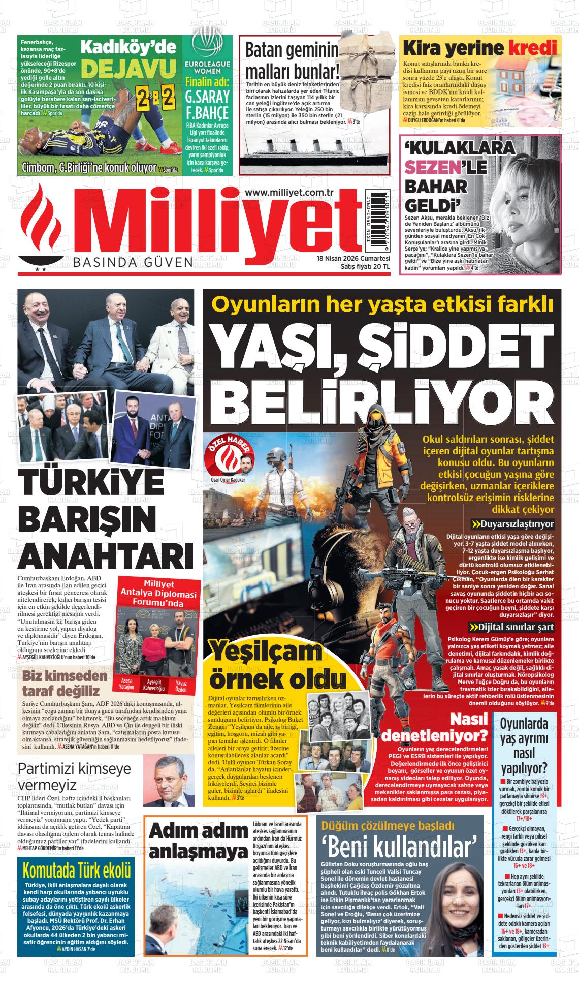 Milliyet Gazetesi 18.04.2026
