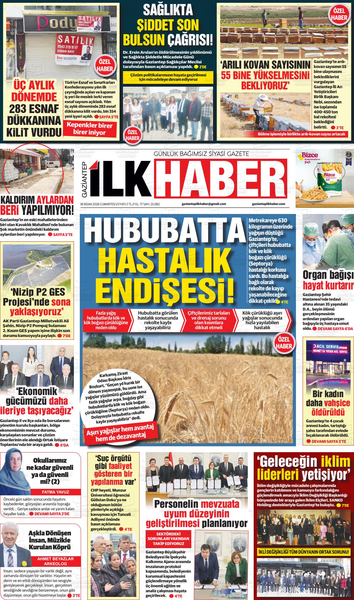 Sabah(gaziantep) 18.04.2026