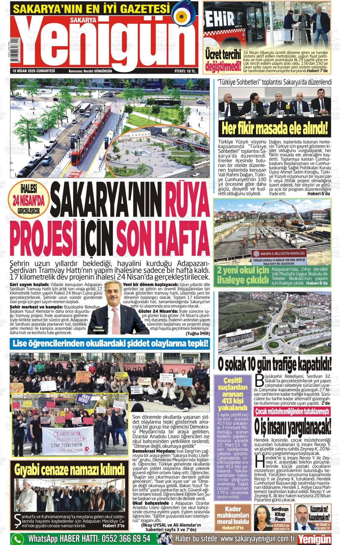 Sakarya Yenigun 18.04.2026