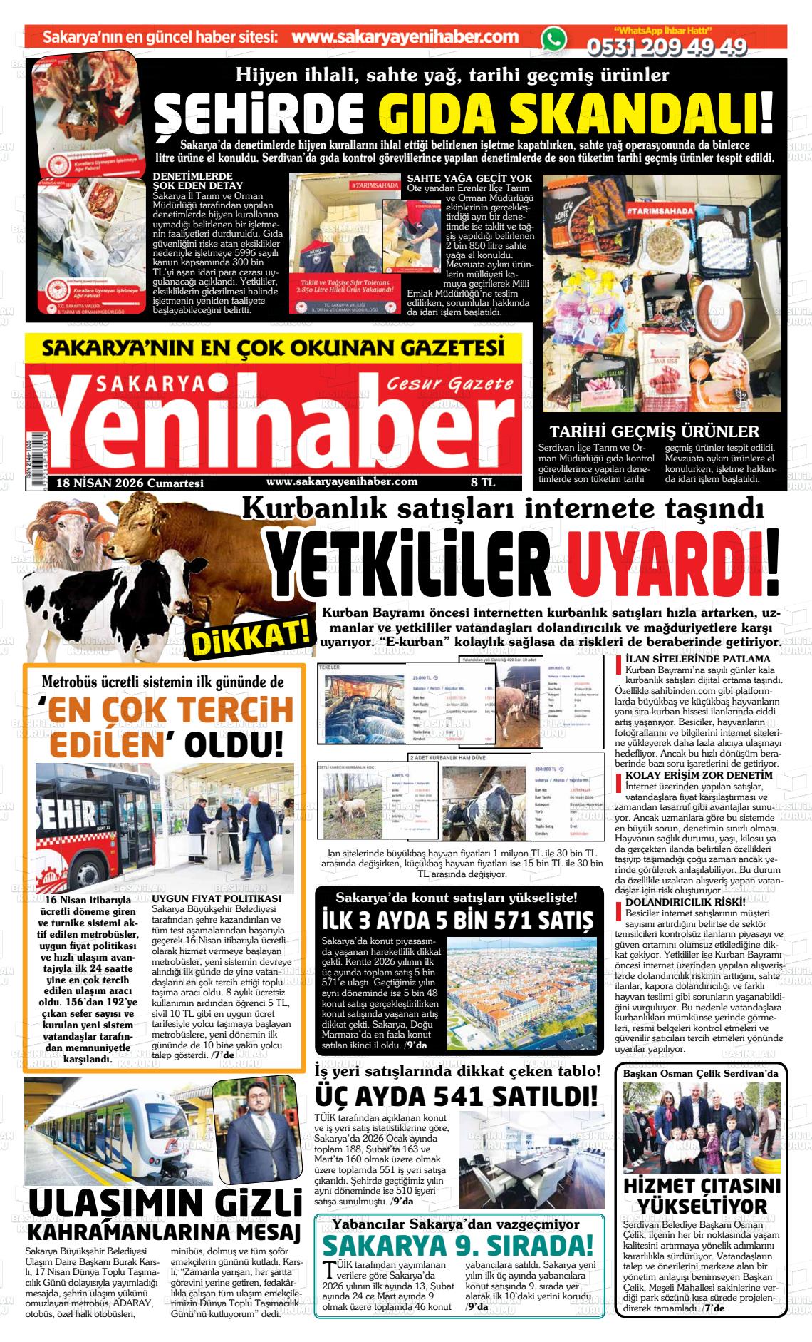 Sakarya Yenihaber 18.04.2026