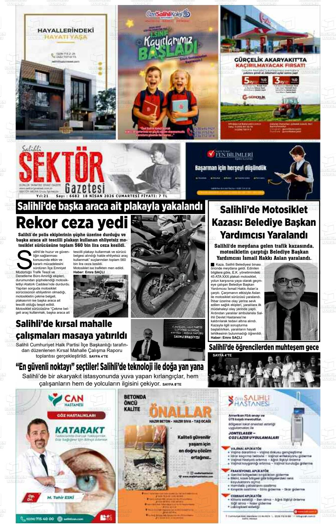Manisa Salihlisektor 18.04.2026