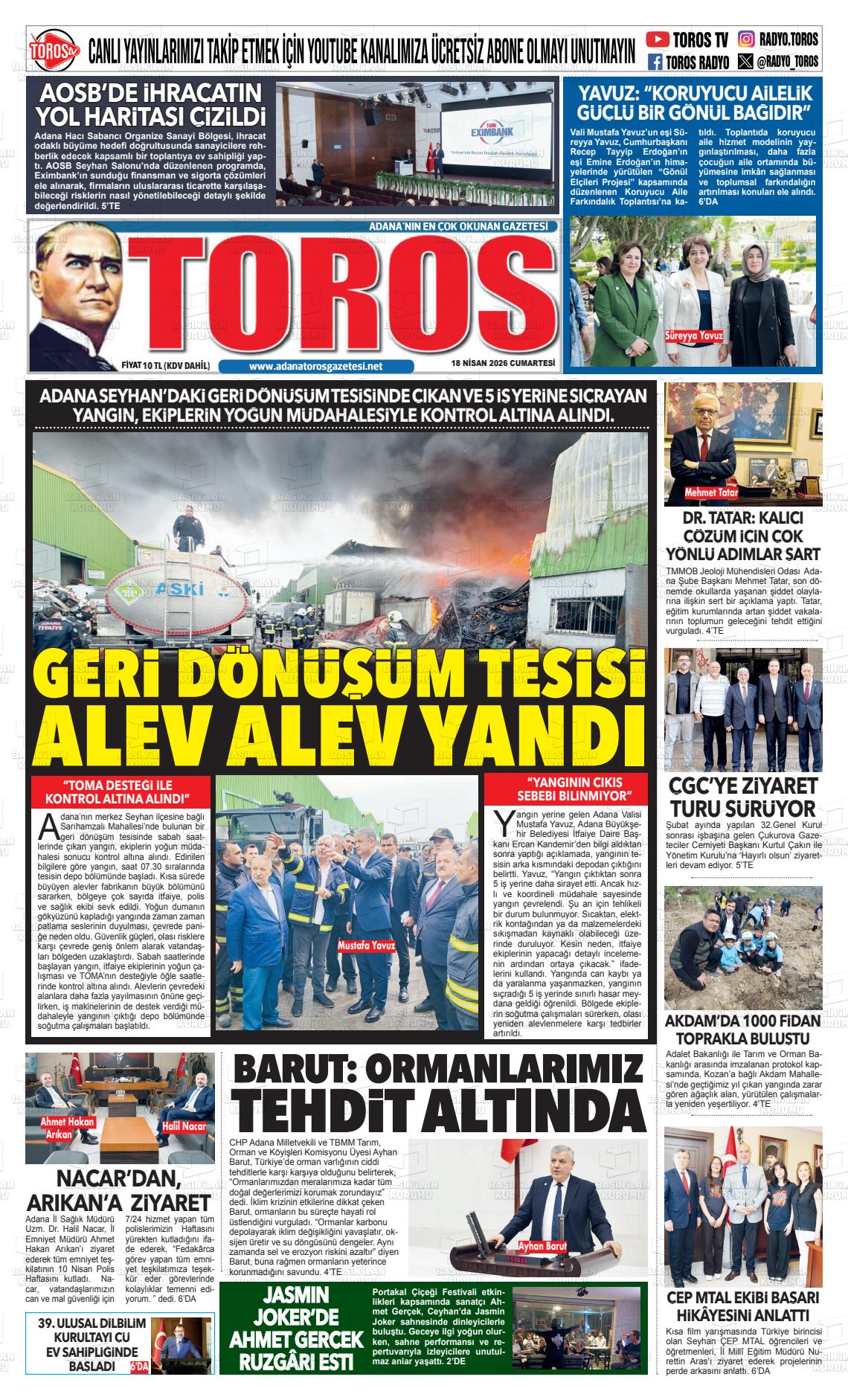Antalya Toros 18.04.2026