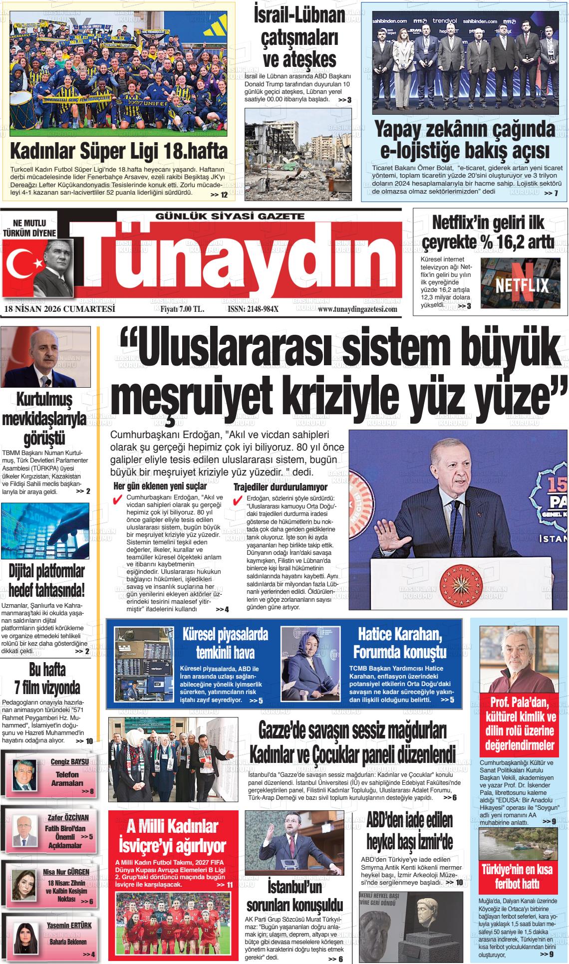 Istanbul Tunaydin 18.04.2026