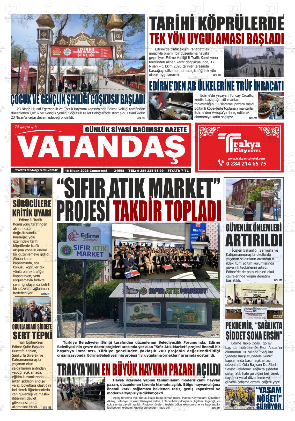 Edirne Vatandas 18.04.2026