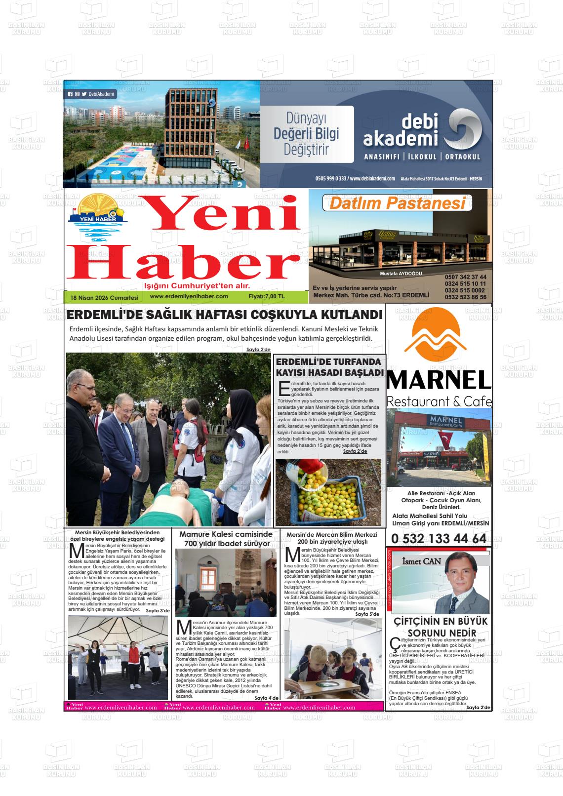 Konya Yenihaber 18.04.2026