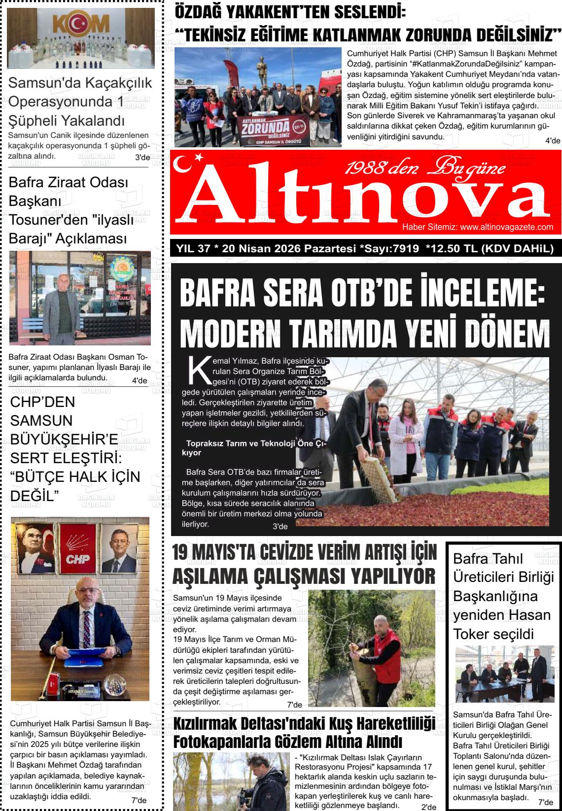 Samsun Altinova 20.04.2026