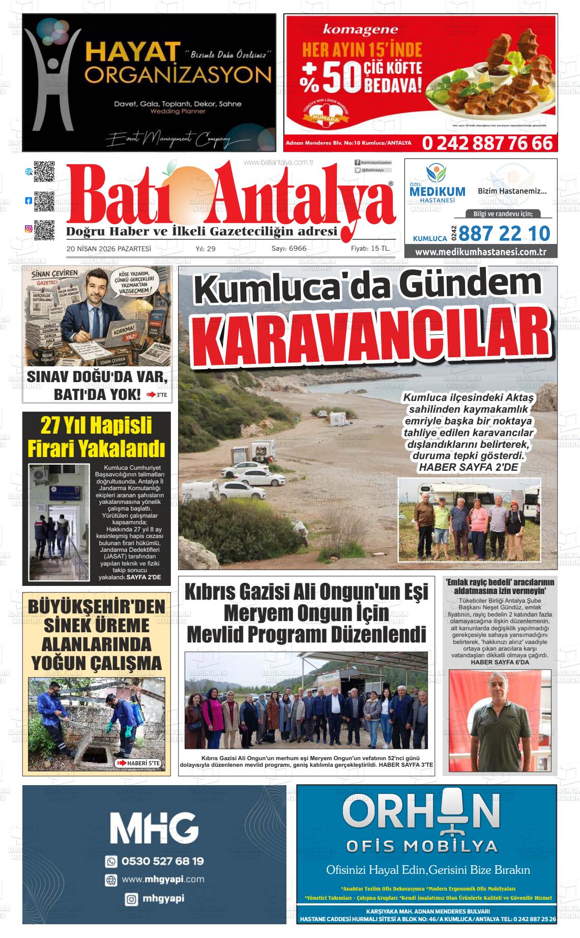 Antalya Bati 20.04.2026