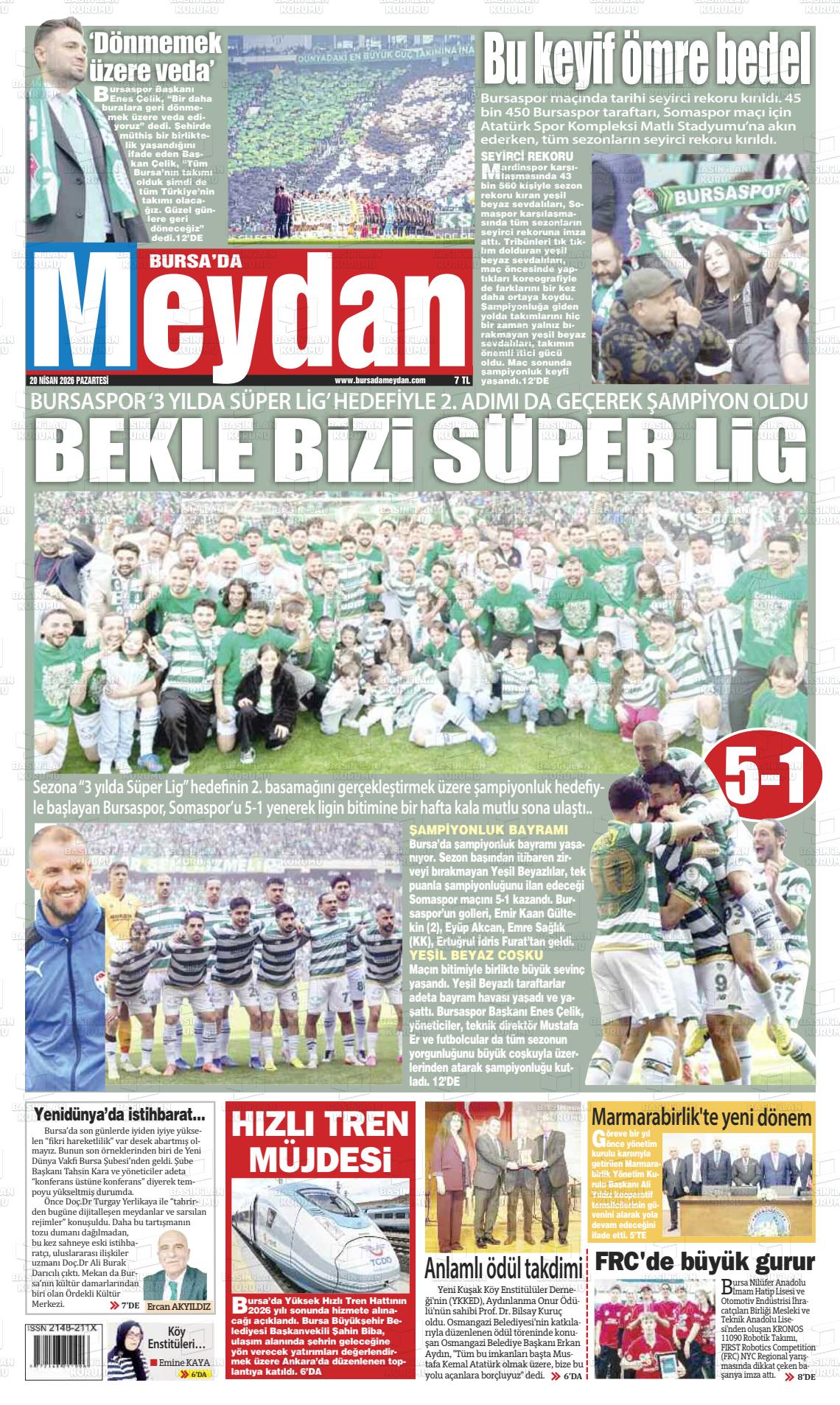 Bursa Dameydan 20.04.2026