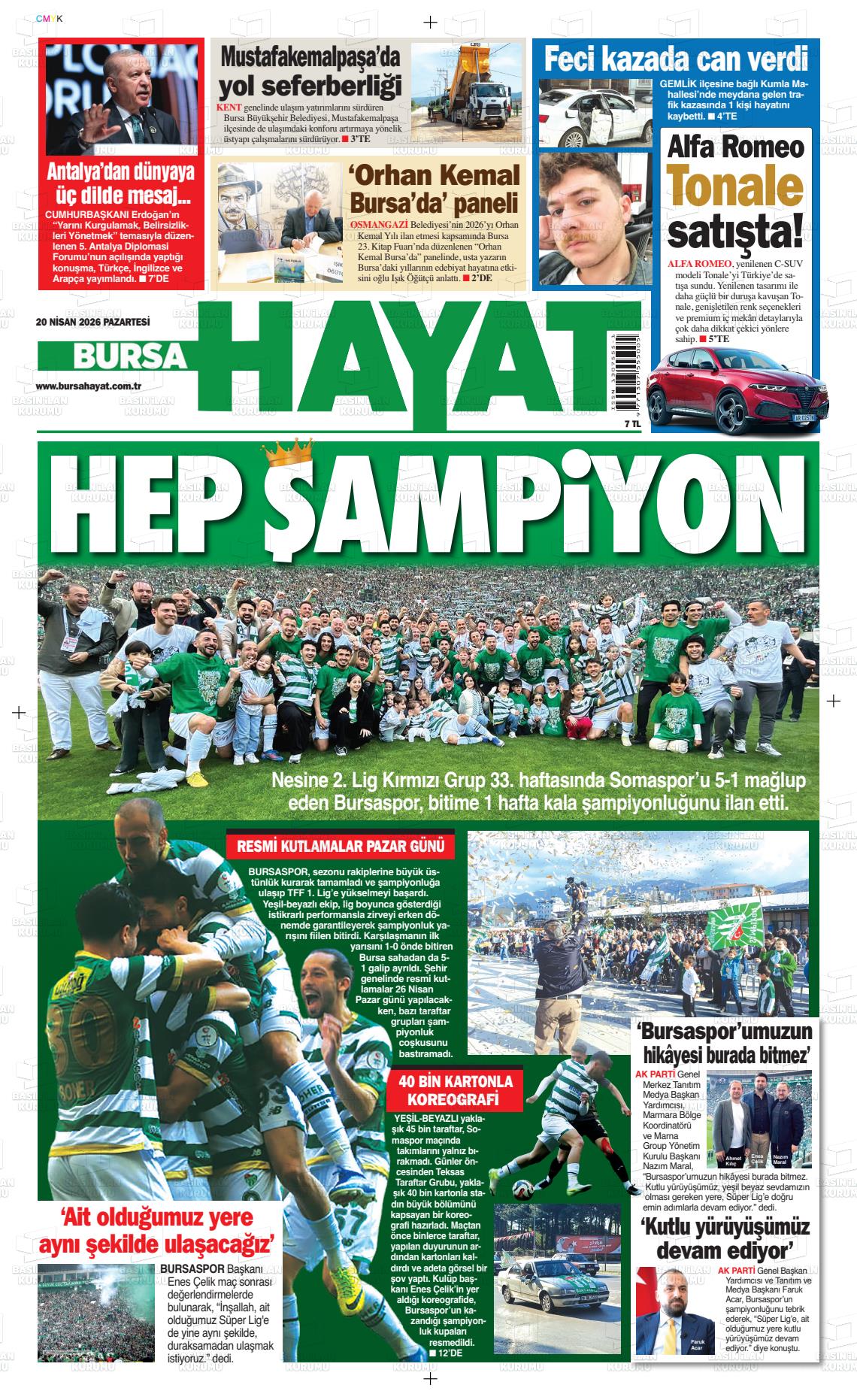 Bursa Hayat 20.04.2026